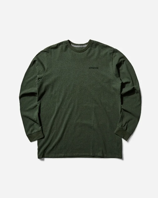 Men's Shirts with Ruffled HemlinesMen's P-6 Logo Responsibili Longsleeve T-Shirt Torrey Pine Green