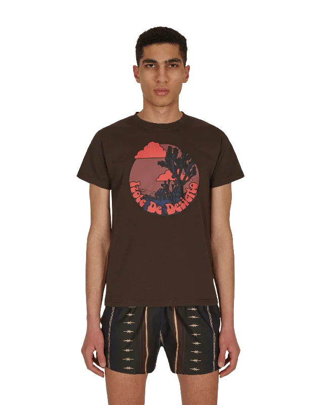 Men's Shirts with Geometric PatternsDesert Daggar T-Shirt Brown