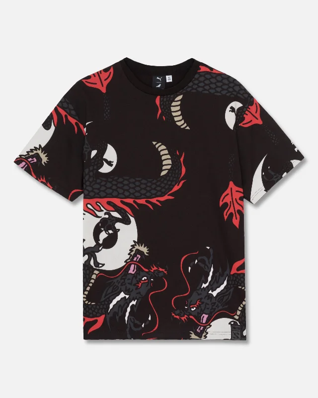 Men's Shirts with Appliquéd SleevesPuma x Staple All Over Print Tee Year Of The Dragon