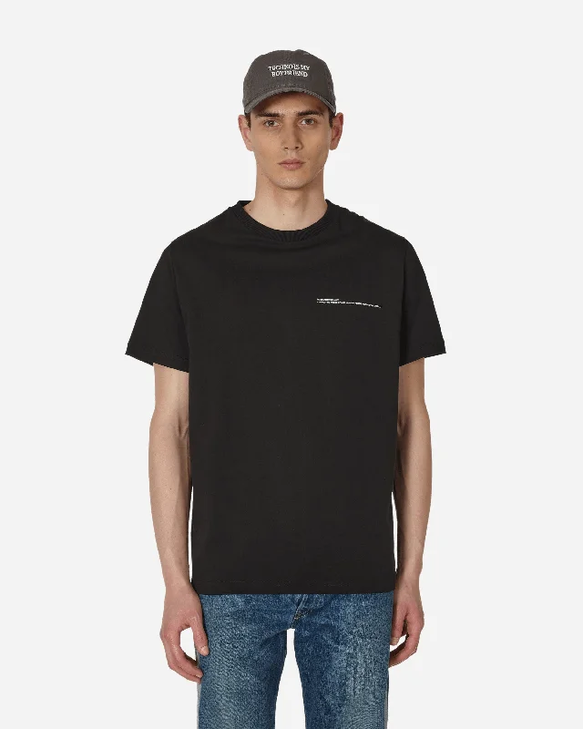 Men's Shirts with Snap ButtonsSlam Jam Basic T-Shirt Black