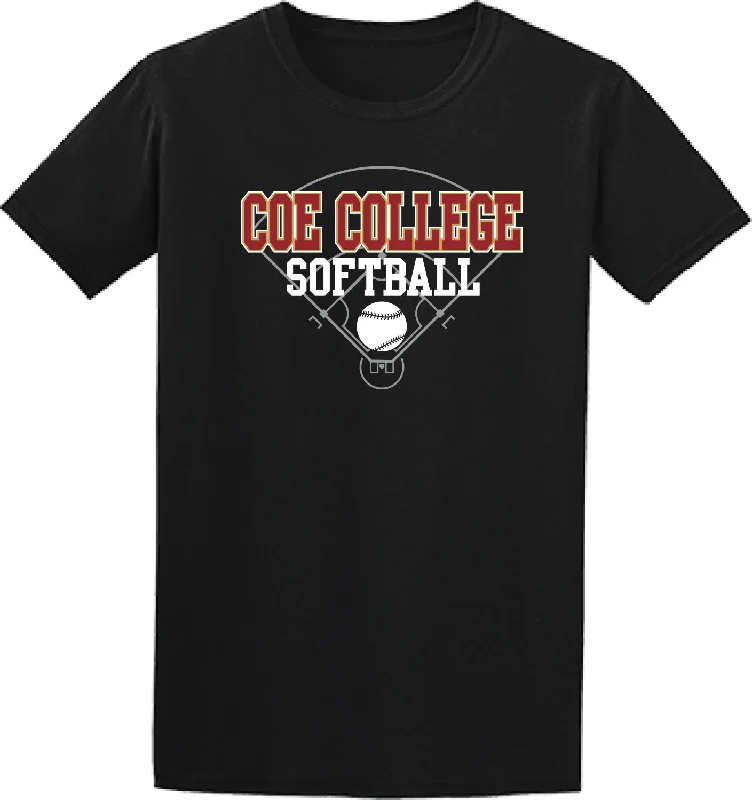 Men's Shirts with Mandarin CollarsSOFTBALL TEE