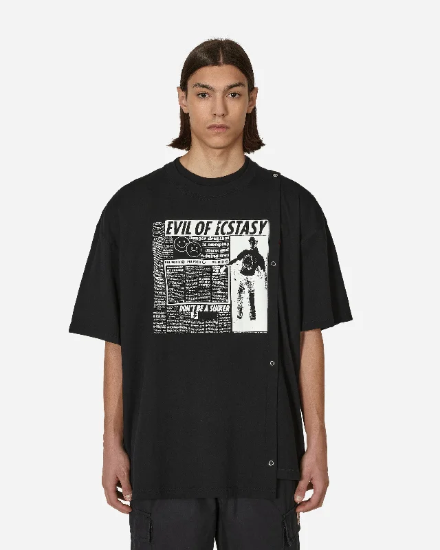 Men's Unique and Designer TopsDisco Danger Layer T-Shirt Black