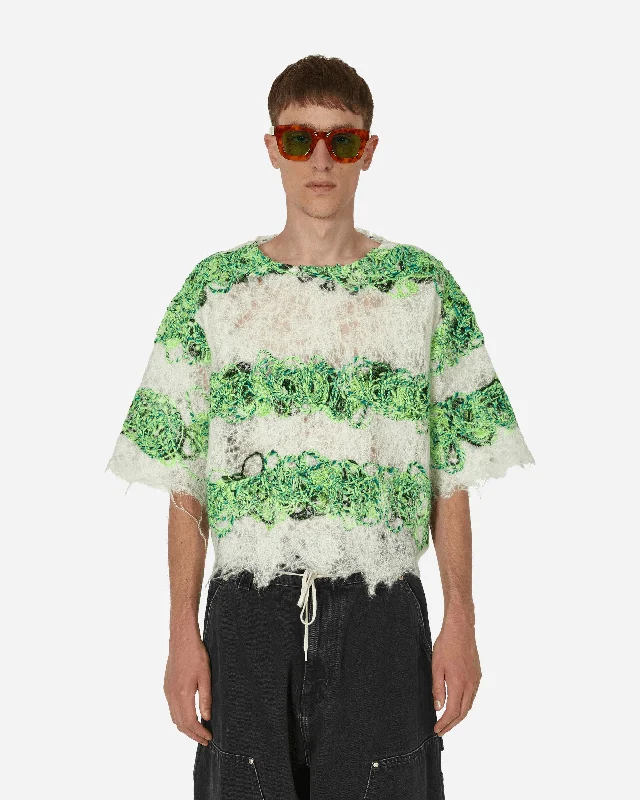 Men's Shirts with Cowl NecksDoomboh T-Shirt White / Neon Green