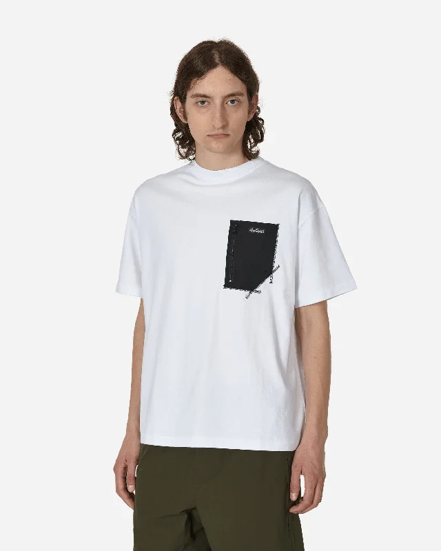 Men's Shirts with Hook-and-Loop ClosuresCamp Pocket T-Shirt White