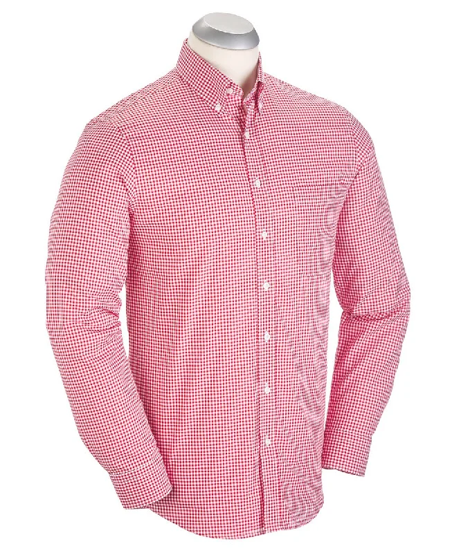 Men's Camouflage Shirts for an Outdoor AppealSignature 100% Cotton Gingham Long Sleeve Sport Shirt