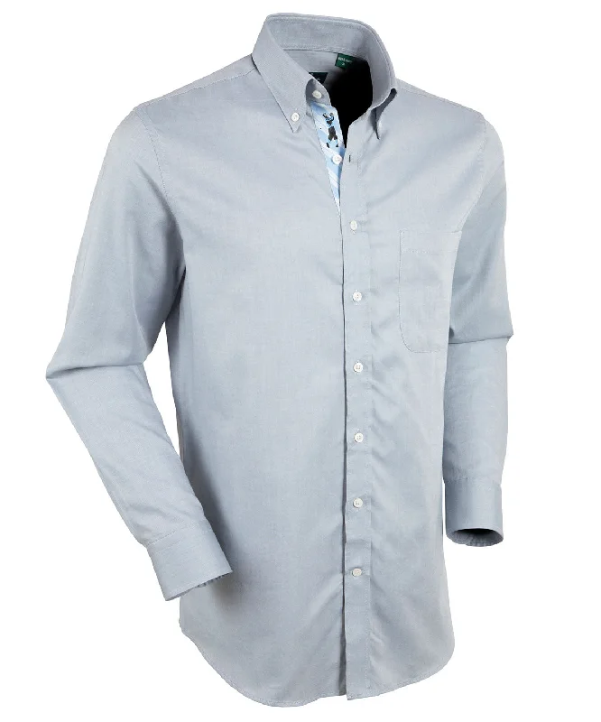 Men's Weekend Shirts for Leisurely OutingsSignature 100% Cotton Oxford Solid Button-Down Shirt - Trim Fit