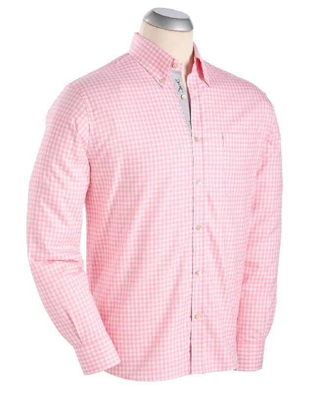 Men's Solid-Colored Shirts for VersatilityHeritage Italian-Made Oxford Gingham Sport Shirt