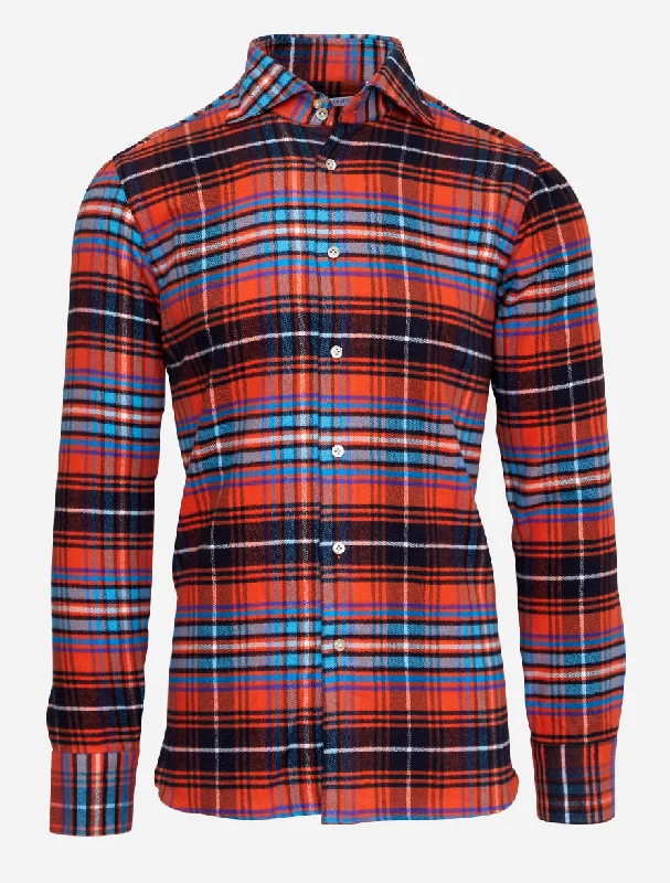 Men's Patterned Dress Casual Shirts for Smart-Casual EventsBold Plaid Flannel Shirt