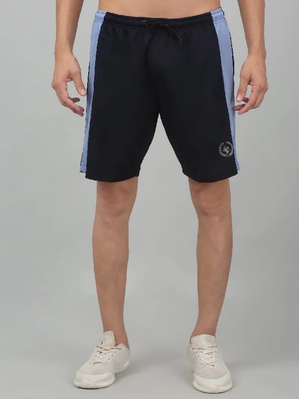 Men's Bootcut Jeans for a Flattering ShapeMen's Navy Blue Solid Stretchable Activewear Shorts