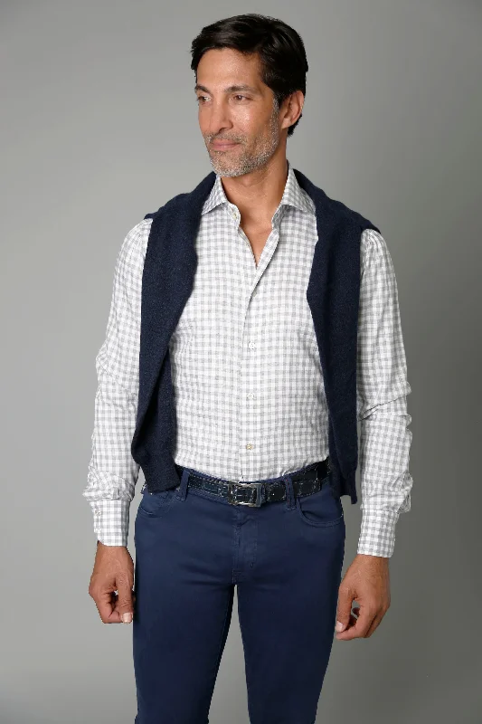 Men's Regular-Fit Shirts for a Classic FitGrey Gingham Shirt