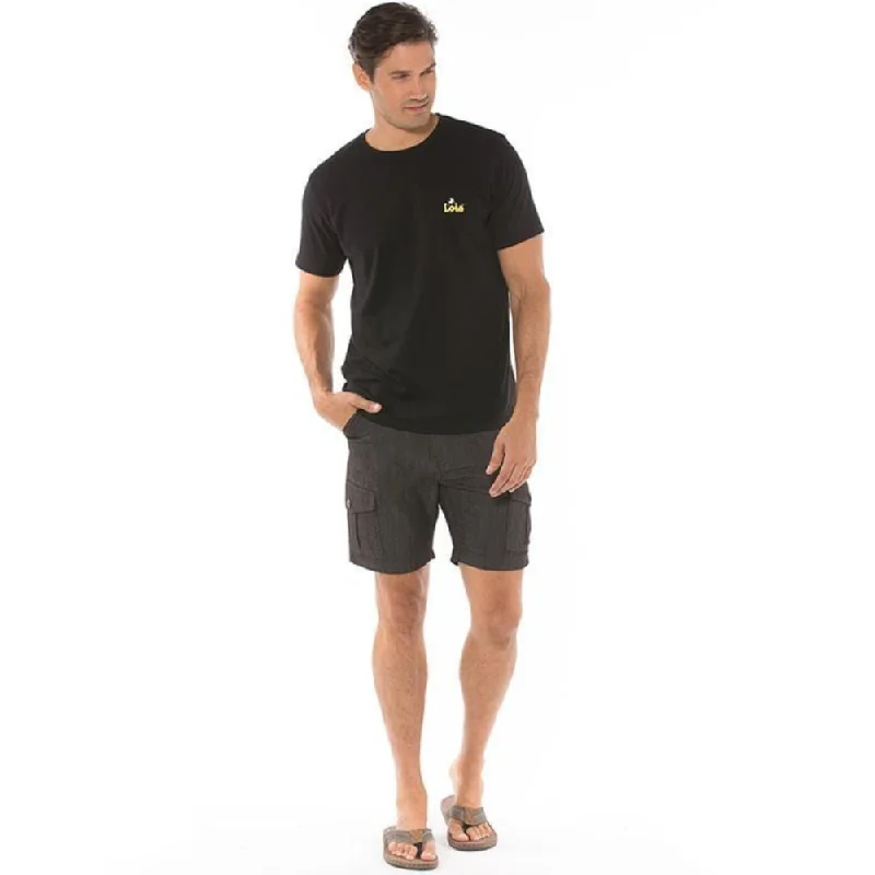 Casual Men's ChinosLois Tom Cargo Pocket Short - 1816-7700-97 Charcoal