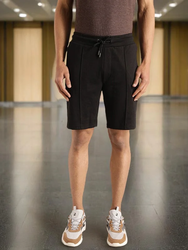 Men's Button-Fly Pants for a Traditional TouchMen Solid Cotton Blend Shorts