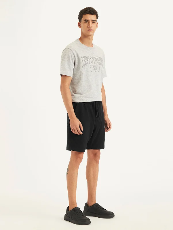 Men's Pants with Cargo PocketsMen's Black Regular Fit Shorts