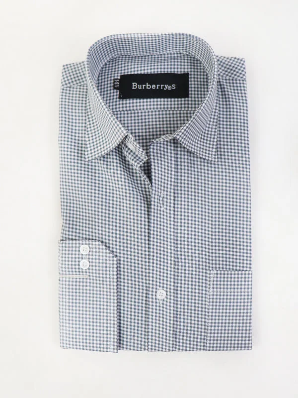 Men's Unique Dress Shirts for a Statement LookMFS12 Men's Formal Dress Shirt Grey Checks