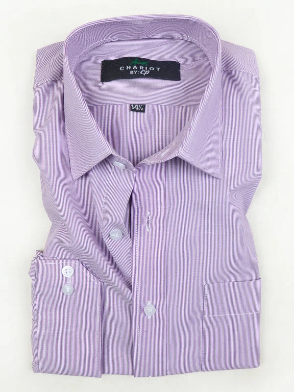 Men's Stain-Resistant Shirts for Mess-Free WearMFS20 AZ Men's Formal Dress Shirt Light Purple Line