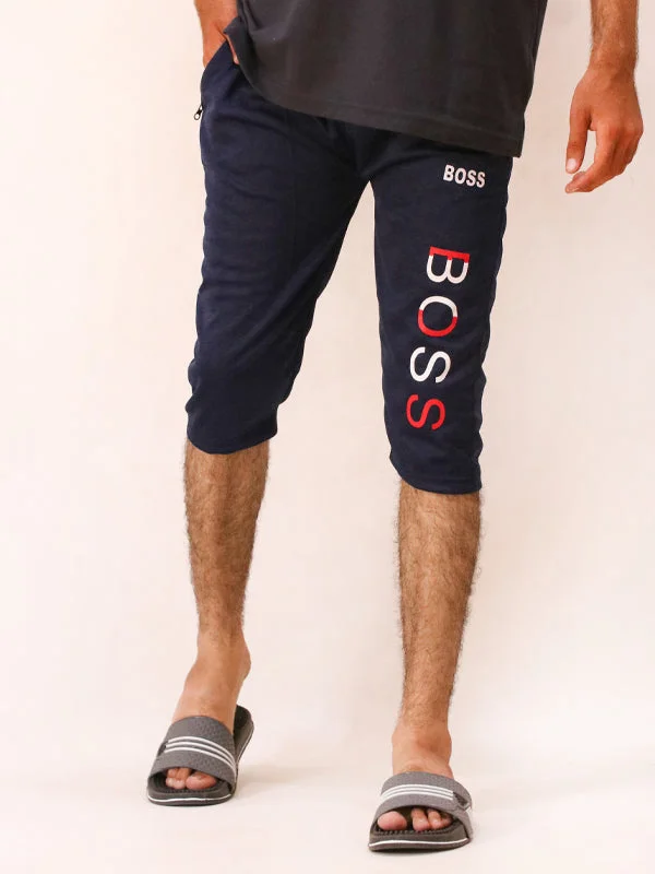 Casual Men's ChinosMS14 HG Men's Jersey Short Boss Navy Blue