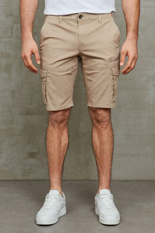 Men's Custom-Fit Pants for a Personalized TouchShort cargo coupe droite en twill - Homme