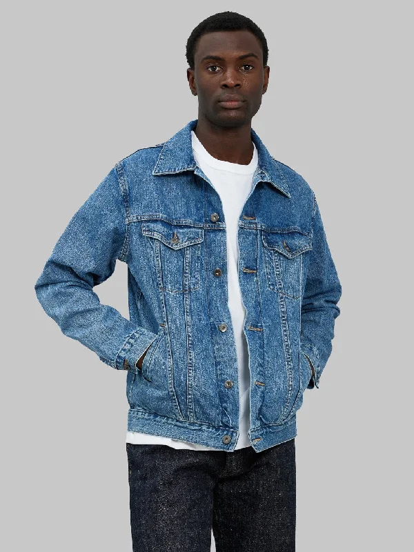 Men's Coats with Quick-Dry Fabric3sixteen Type 3s Denim Jacket Washed 101x