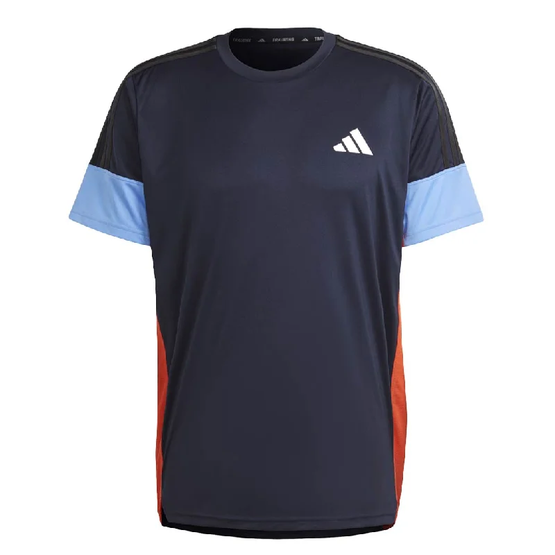 Men's Shirts with Adjustable Cuffsadidas - Men's Colourblock 3-Stripes T-Shirt (IN5074)