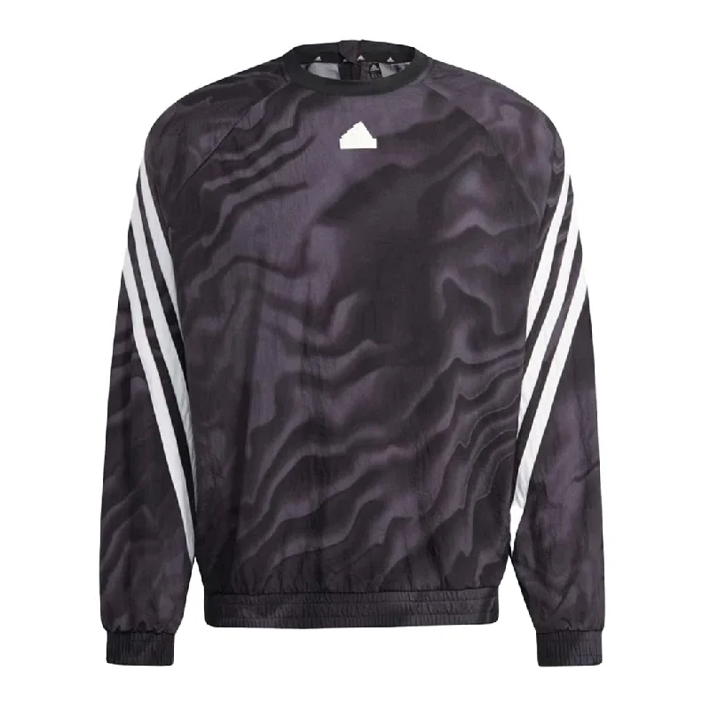 Men's Shirts with Collarsadidas - Men's Future Icons All Over Print Crew Sweatshirt (IC8265)