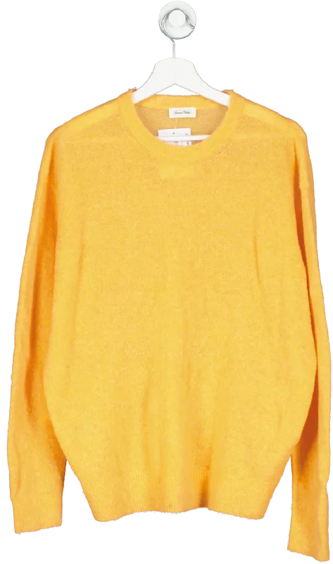 Men's Shirts with Surplice HemlinesAmerican Vintage Orange Jumper Debacity UK S