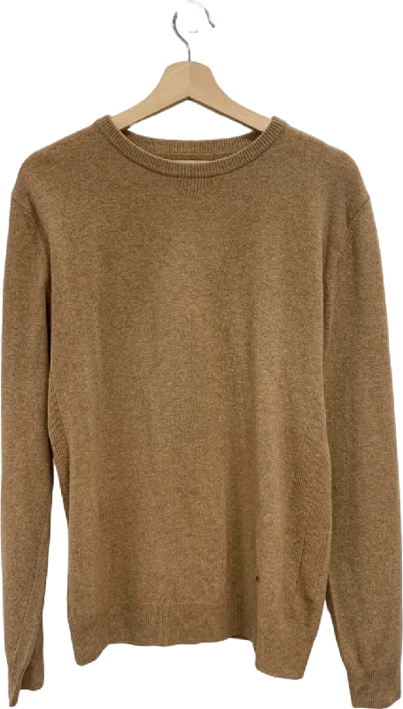 Men's Tailored Shirts for a Professional AppearanceBertoni Light Brown Classic Wool Jumper UK L