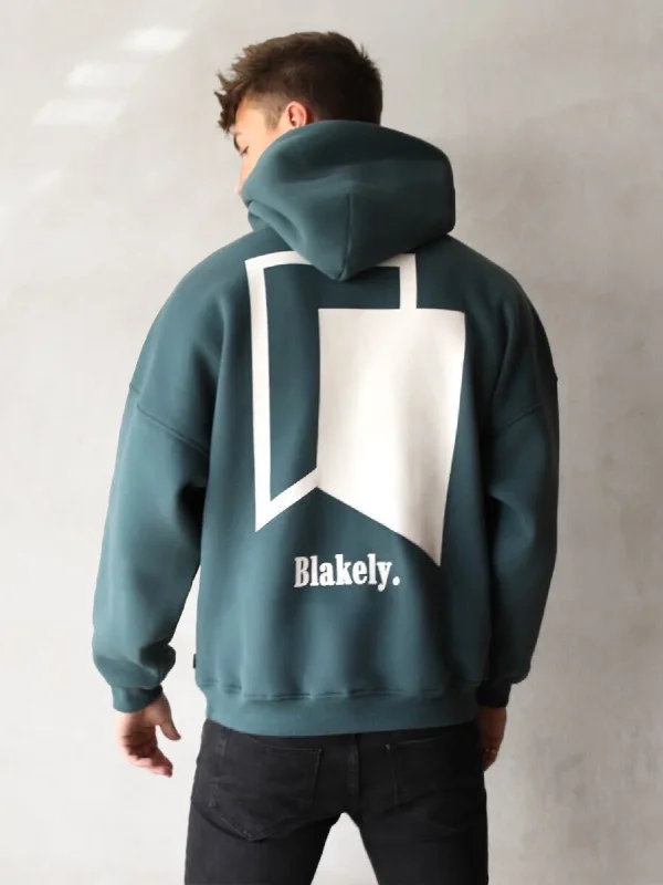 Men's Hoodies for StreetwearRevolve Relaxed Hoodie - Teal Green