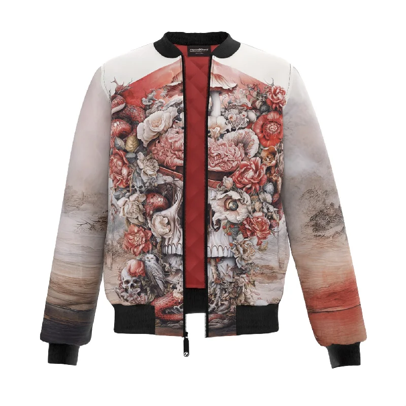 Men's Coats for Skinny MenBloom of Mortality Bomber Jacket