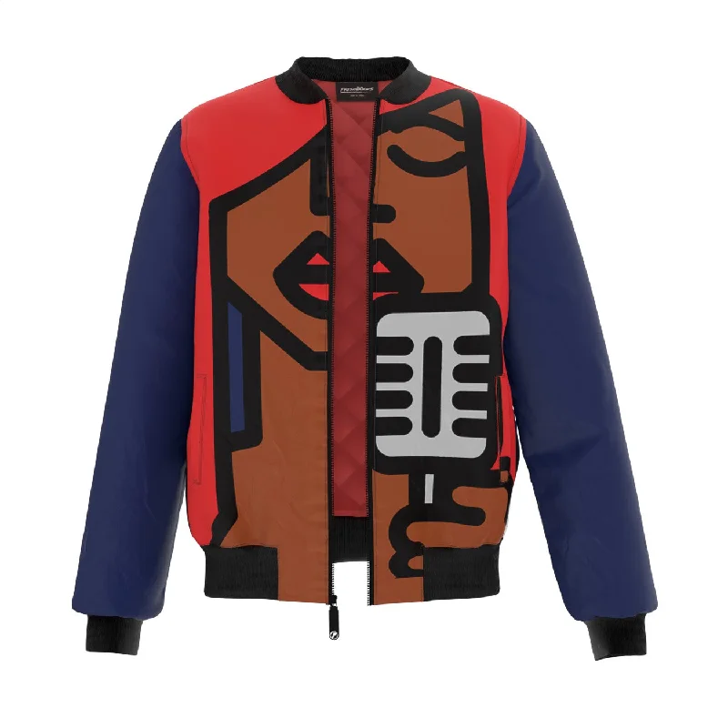 Men's Coats for Rainy WeatherCantante di Jazz Bomber Jacket