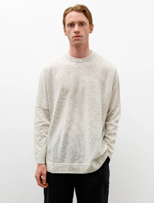 Men's Sweaters with Belt LoopsCrew Neck Jumper Dry Wool Concrete