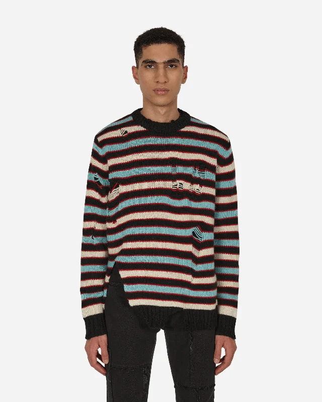 Men's Sweaters for SpringMega Shred Stripe Sweater Multicolor