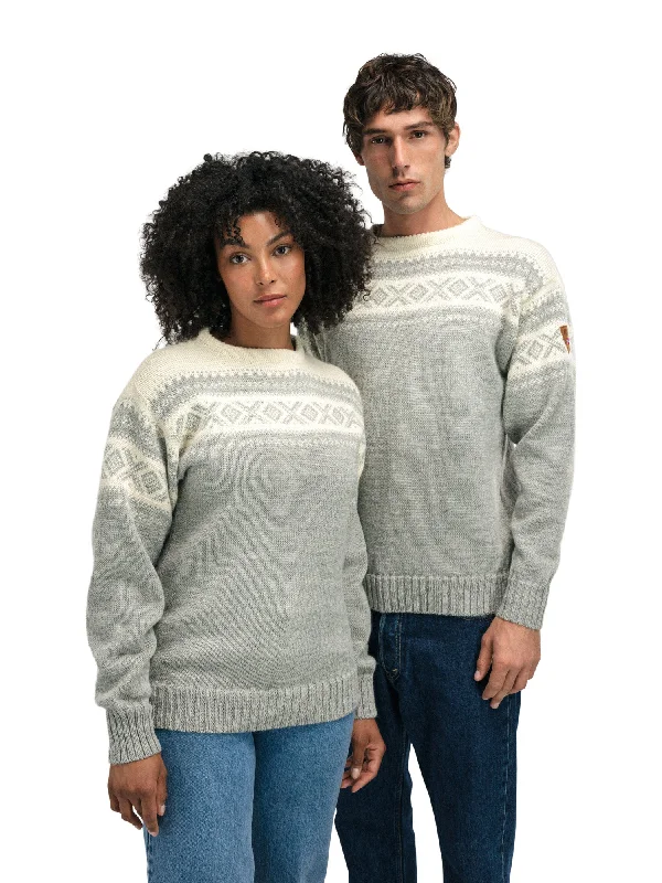 Men's Sweaters with Thumbholes in SleevesDale of Norway - Cortina 1956 Unisex Sweater - Light charcoal