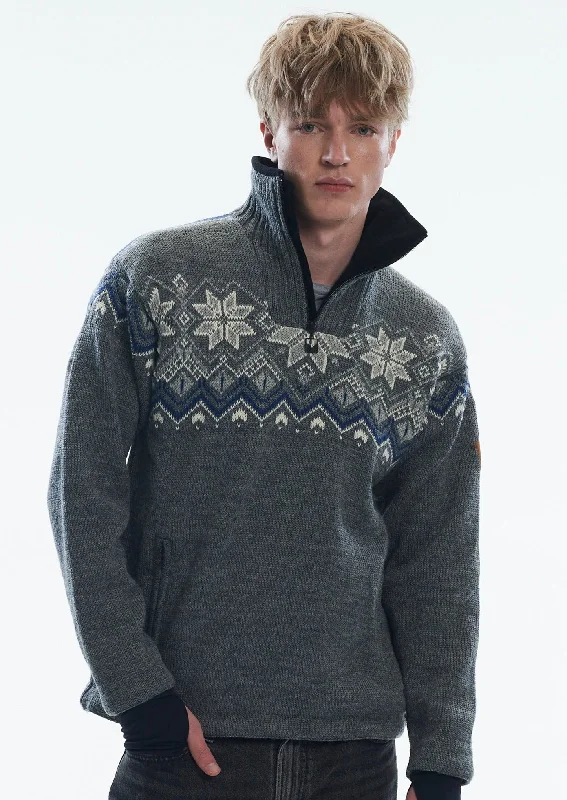 Men's Sweaters with Kangaroo PocketsDale of Norway - Fongen Weatherproof Men's Sweater - Smoke