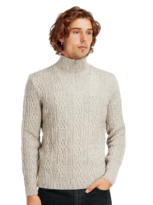 Men's Sweaters with Pockets and ZippersDale of Norway - Hoven Sweater - Sand