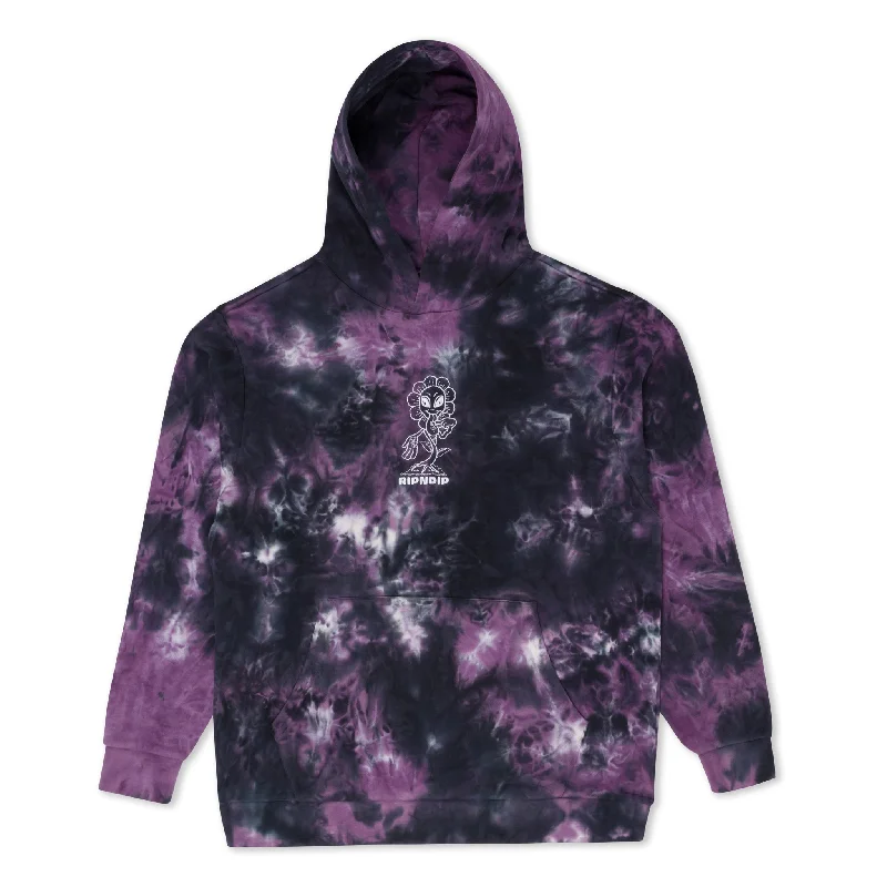 Versatile Men's All-Season HoodiesDance Forever Hoodie (Black/Orchid Tie Dye)