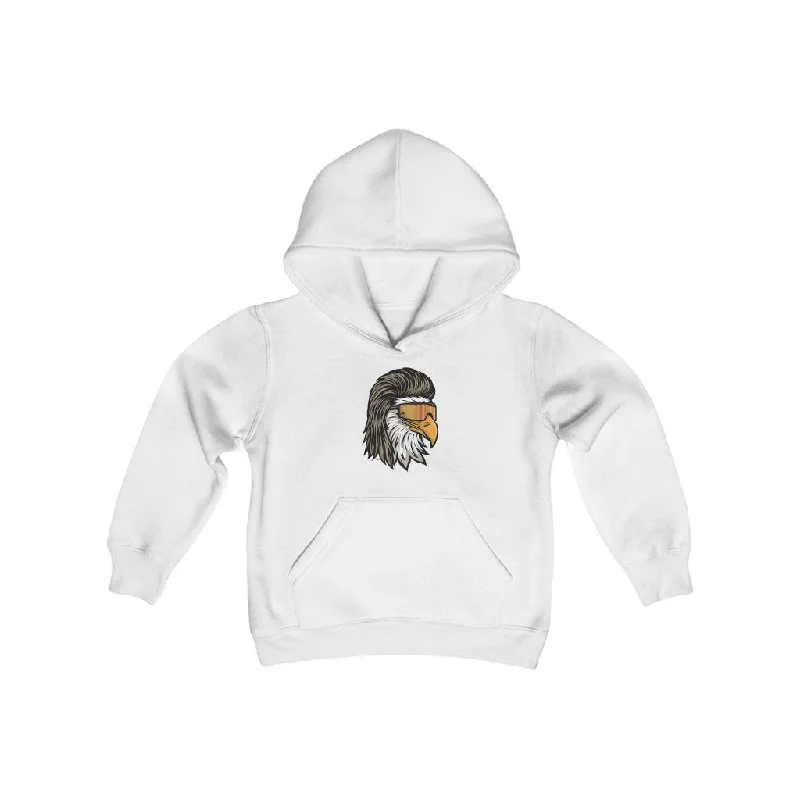 Men's Hoodies with DrawstringsEagle Mullet Youth Hoodie