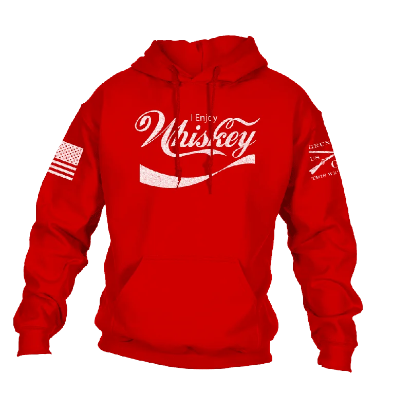 Best Men's Pullover HoodiesEnjoy Whiskey Hoodie - Red