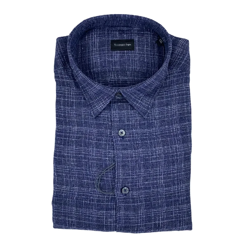 Men's Sweaters in Earthy TonesErmenegildo Zegna Linen Check Sportshirt