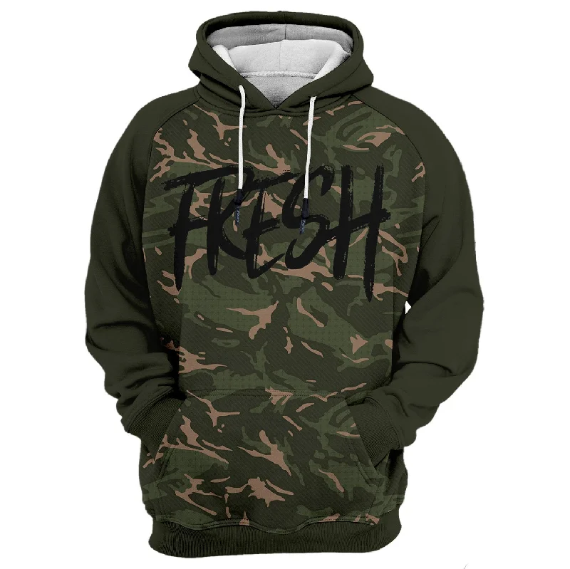 Men's Hoodies with Reflective StripesFresh Camo Hoodie