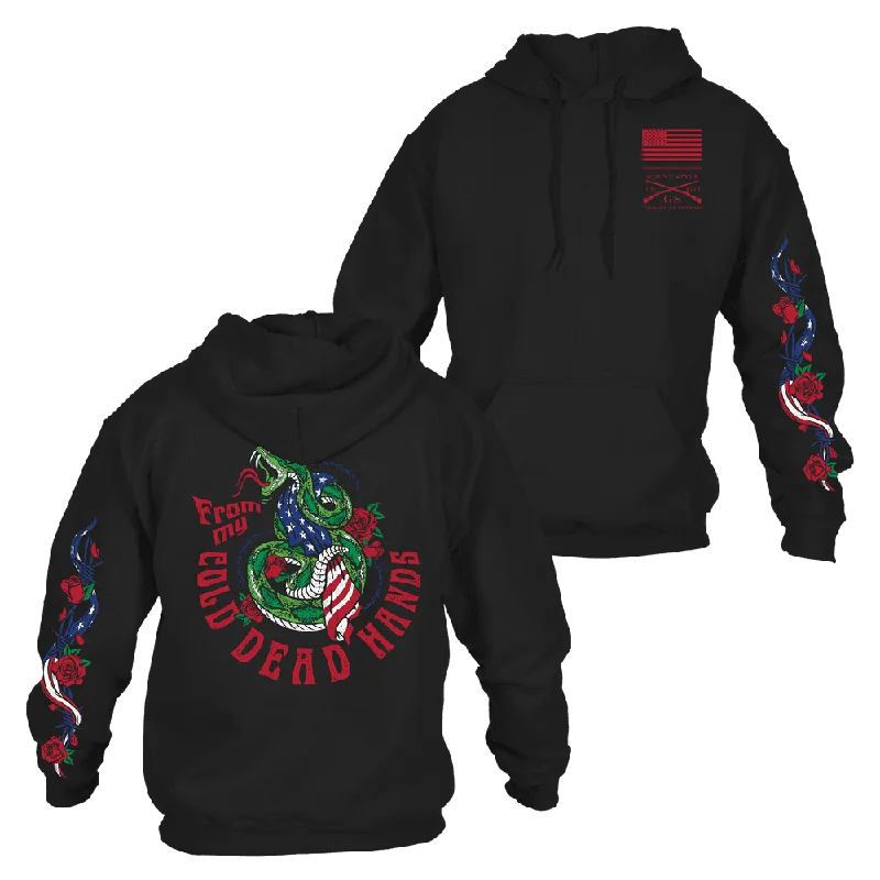 Men's Hoodies with Hidden ZippersFrom My Cold Dead Hands Hoodie - Black