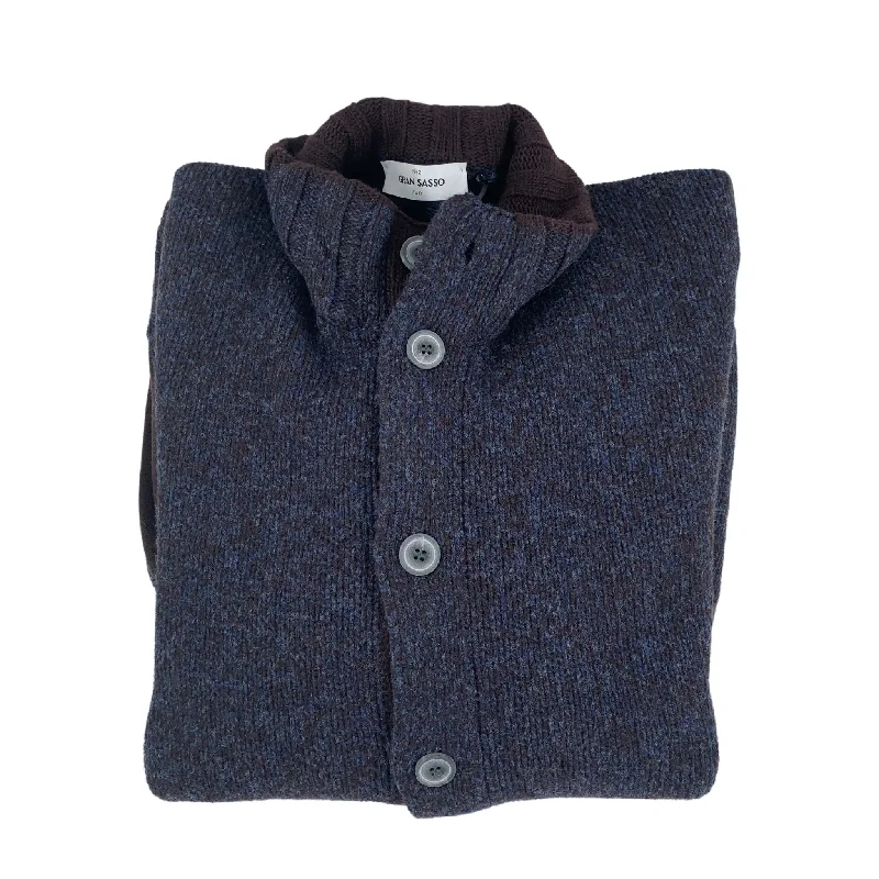 Men's Sweaters with Herringbone PatternsGran Sasso Button Cardigan