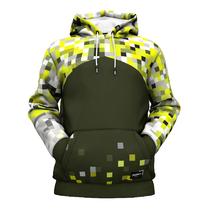 Men's Hoodies with DrawstringsGreen Fusion Hoodie