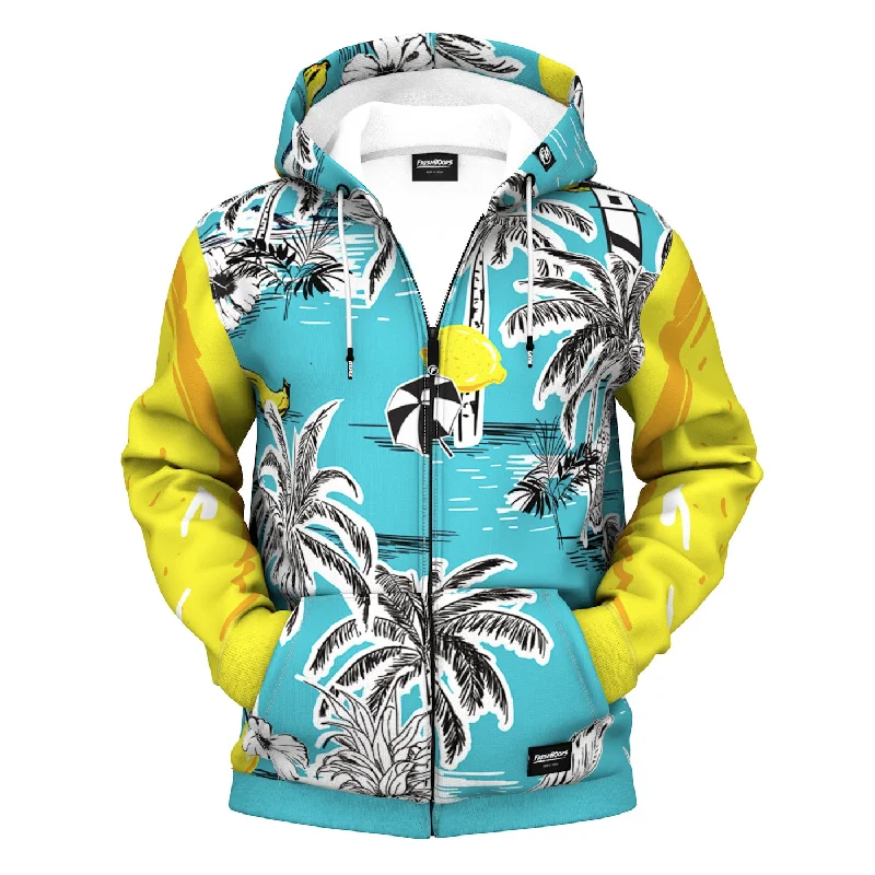 Men's Hoodies for AutumnHawaiian Moe Zip Up Hoodie