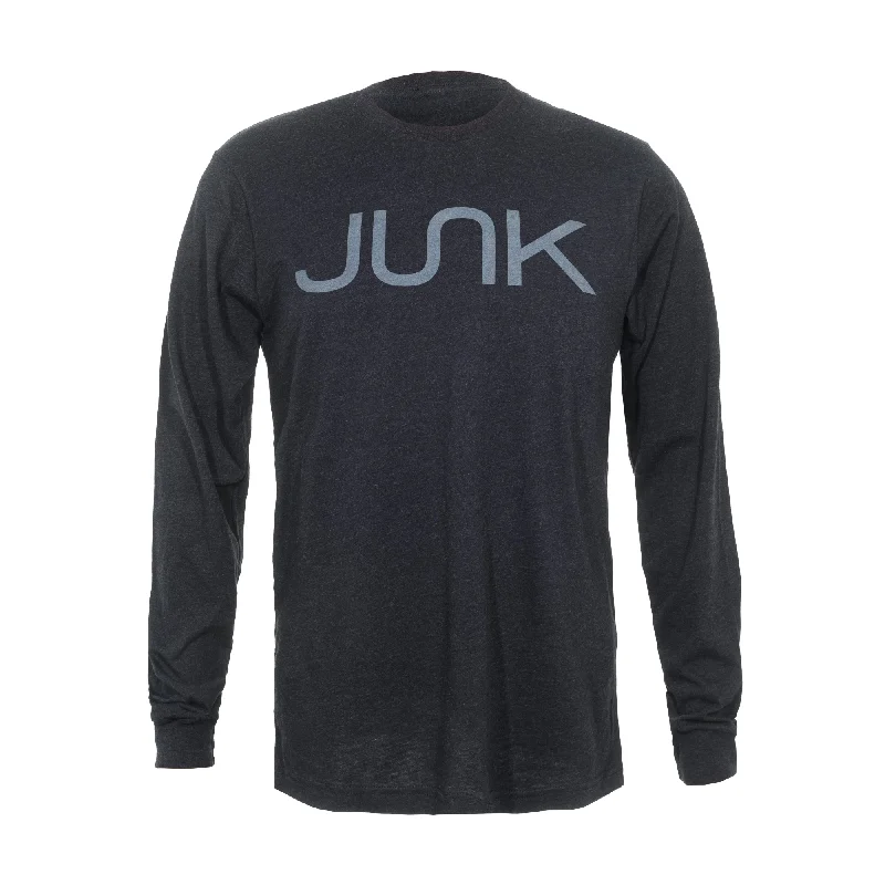 Functional Men's Workout HoodiesJUNK Tri-Blend Black Long Sleeve