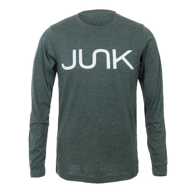 Men's Hoodies for GymJUNK Tri-Blend Forest Long Sleeve