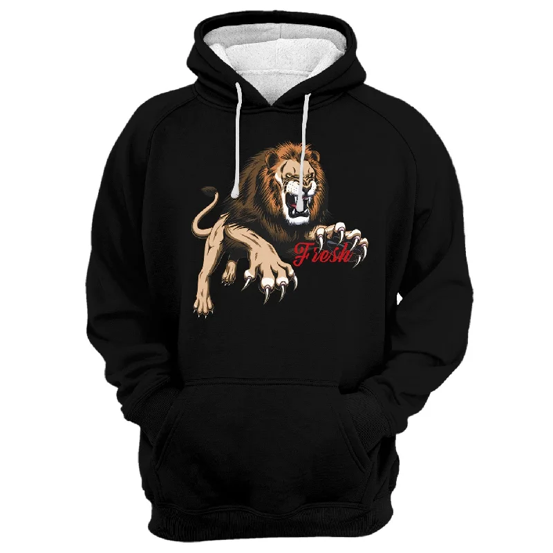 Comfortable Men's Fleece HoodiesLion Claws Hoodie