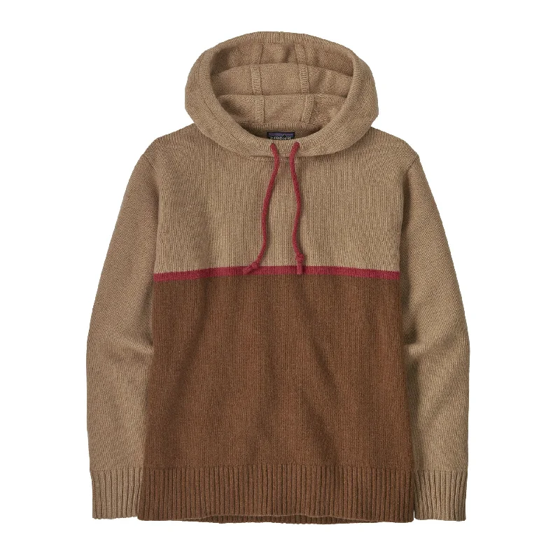 Men's Sweaters with Ribbed CuffsMen's Recycled Wool-Blend Sweater Hoody