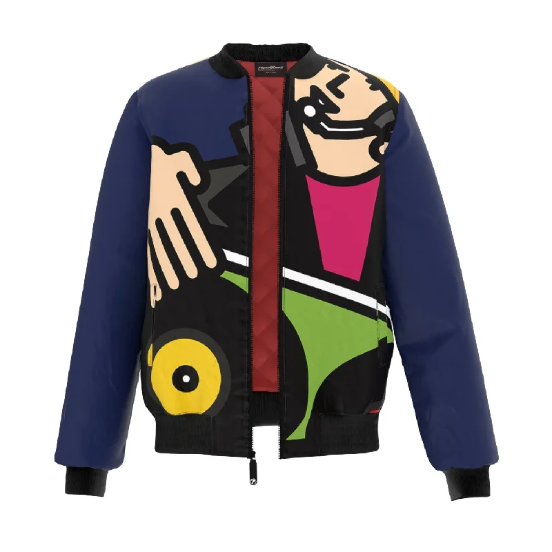 Functional Men's Ski JacketsNo stop DJ Bomber Jacket