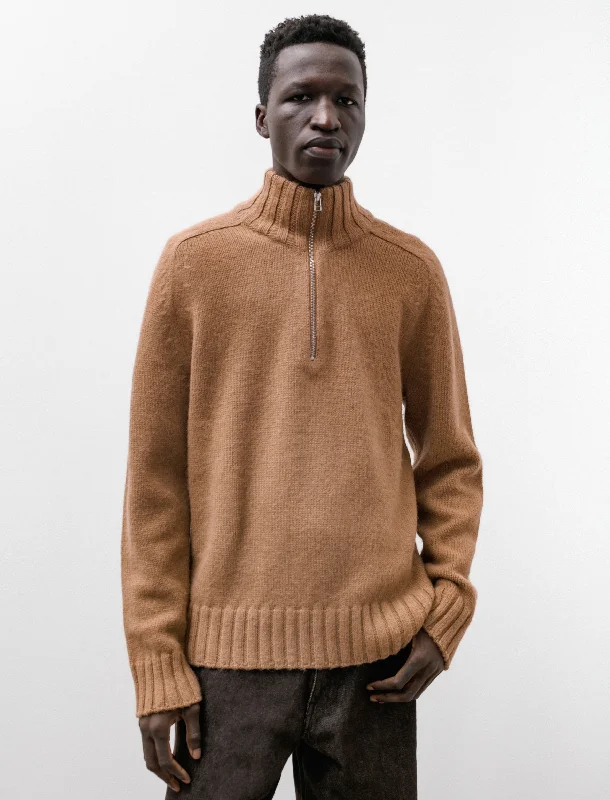 Men's Sweaters with Relaxed FitsBruno Alpaca Half Zip Duffle