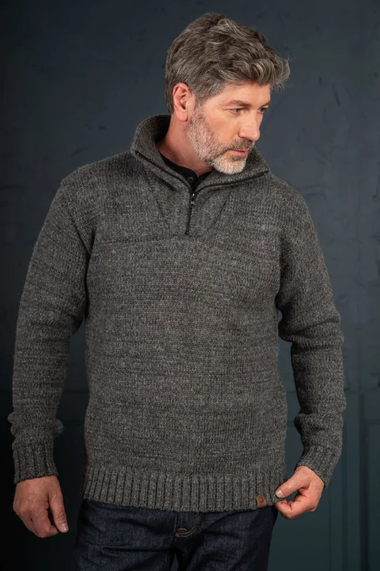 Fashionable Men's Crew-Neck SweatersOrizon - Robson Sweater - Grey